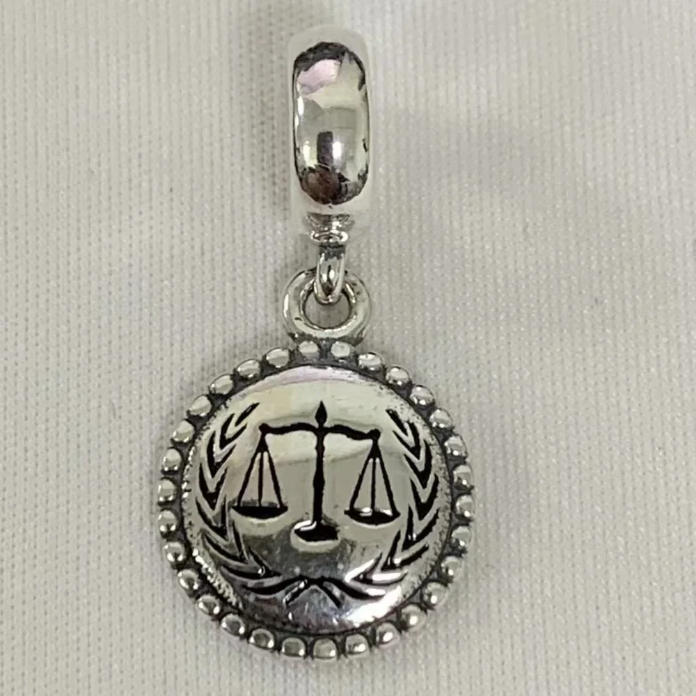 Pandora Law Justice Freedom Exclusive Dangle Charm, S925 Silver Jewelry